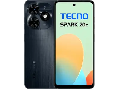 TECNO SPARK 20C 4G 4/128 GB DualSIM Fekete Kártyafüggetlen Okostelefon