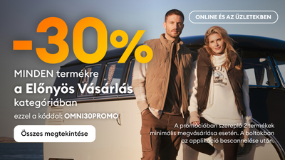 -30% minden megjelölt termékre