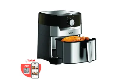 Tefal Forrólevegős fritőz Easy Fry & Grill 2az1-ben EY501D15 Rozsdamentes