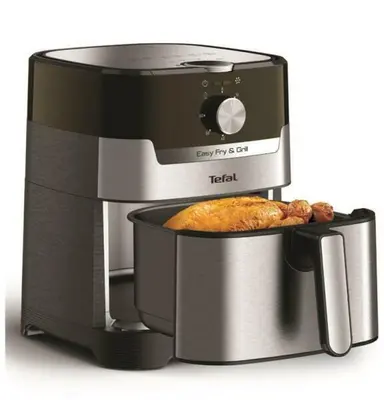 Forrólevegős fritőz Tefal Easy Fry & Grill 2az1-ben EY501D15 Rozsdamentes