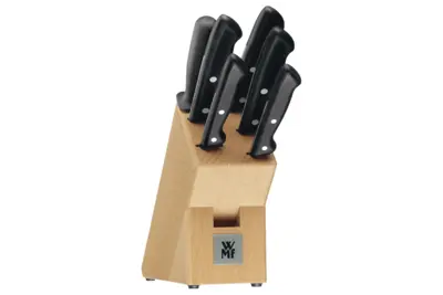 Késkészlet WMF Classic Line 1874706030 5 db + késtartó és fenőacél
