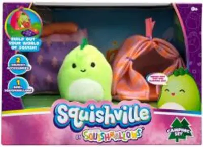 Squishville mini: Squishmallow plüss játékkészlet - Kemping szett (SQM0057D3)