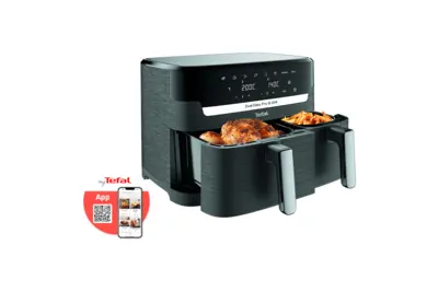 Forrólevegős fritőz Tefal Dual Easy Fry & Grill 2az1-ben EY905B10 Fekete