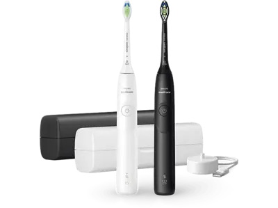 PHILIPS Sonicare HX7109/01 elektromos fogkefe, törtfehér és fekete