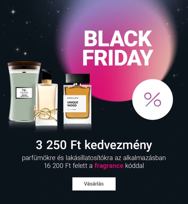 Black Friday a Notino-n (3250 Ft kedvezmény parfümökre)