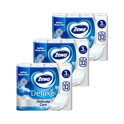 Zewa Deluxe Delicate Care 3 rétegű toalettpapír (3x32 tekerc)