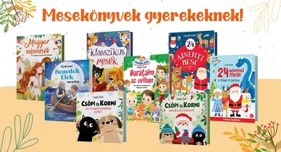 Mesekönyvek, mondókáskönyvek 30% kedvezménnyel
