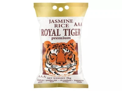Jasmine Rice Premium prémium jázmin rizs Royal Tiger 5kg