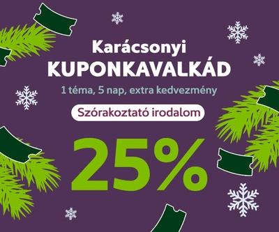 Karácsonyi Kuponkavalkád: Szórakoztató irodalom