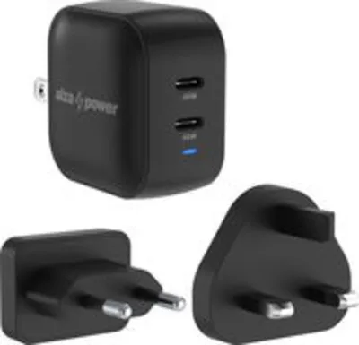AlzaPower T360CC Mini Travel Charger 48W, fekete töltő adapter