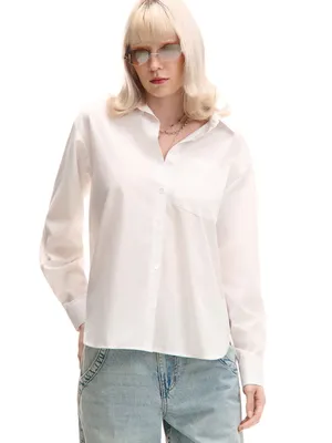 Oversize fehér ing (204FL-00X)