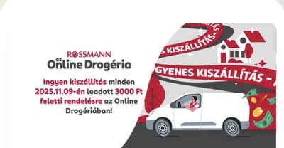 Rossmann ingyen szállítás 3000 Ft fölött