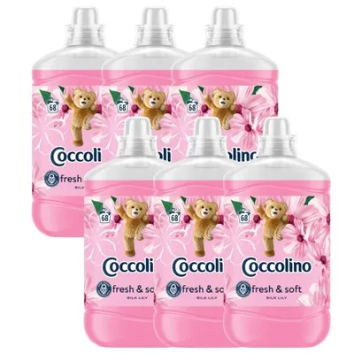 Coccolino Silk Lily Öblítő koncentrátum 476 mosás 6x1700ml