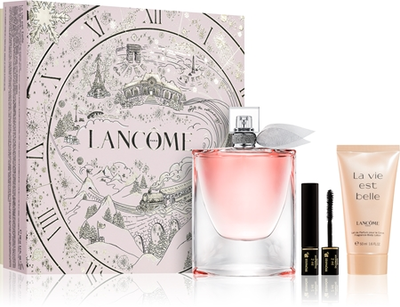 Lancôme La vie est belle ajándékszett hölgyeknek (100 ml EDP-vel) + Lancôme kozmetikai táska minikkel