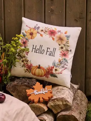 Párnahuzat őszi tök mintával (157FU-01M)