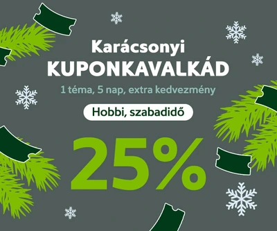 Karácsonyi Kuponkavalkád: HOBBI, SZABADIDŐ