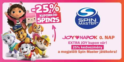 25% kedvezmény a megjelölt Spin Master játékokra