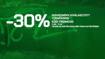 30% kedvezmény a megjelöltekre 13 ezer Ft felett
