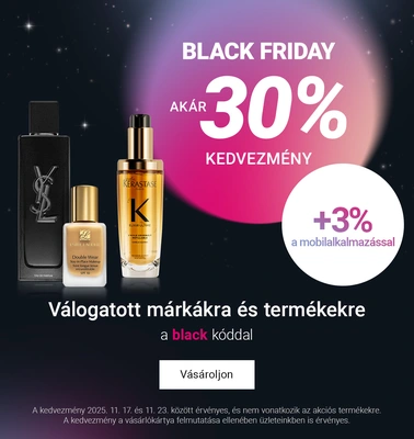 Black Friday a Notino-n! (akár 30% kedvezmény + 3% appban)
