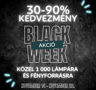 Black Week az EGLO shopban
