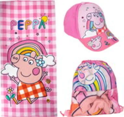 Peppa Pig - towel and cap