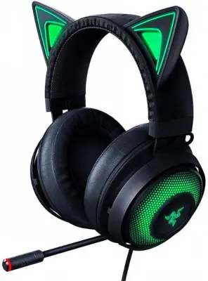 Razer Kraken 2019 Kitty Edition Gaming fejhallgató, Fekete (RZ04-02980100-R3M1)