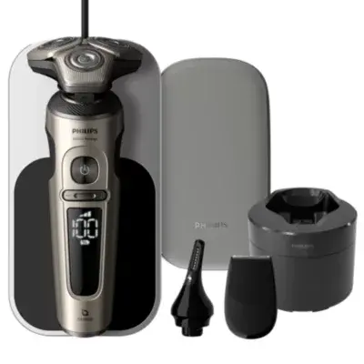 Philips Shaver S9000 Prestige Nedves és száraz elektromos borotva SkinIQ-val SP9883/36