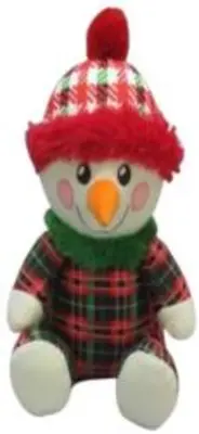 Swissten Karácsonyi hóember plüssfigura - 22 cm (SS00152)