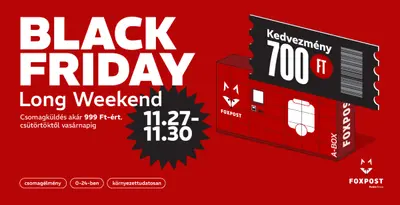 Foxpost Black Friday Long Weekend