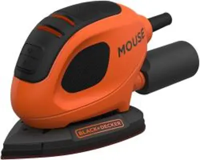 Blackanddecker Black & Decker BEW230BCA Mouse® dekorcsiszoló, 10 féle csiszoló feltéttel, táskával, 550 W (BEW230BCA-QS)