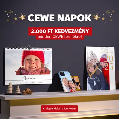 CEWE napok - 2000 Ft kedvezmény minden CEWE termékre