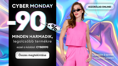 Cyber monday (90% kedvezmény minden 3. legolcsóbb termékre)