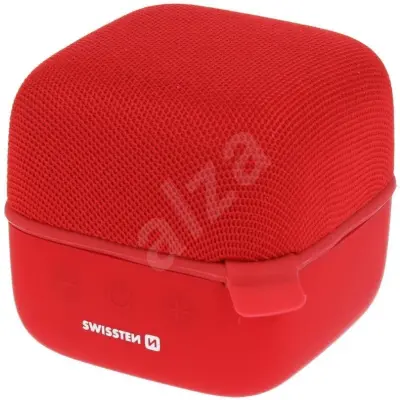 Swissten Music Cube Bluetooth Hangszóró - piros (52107000)