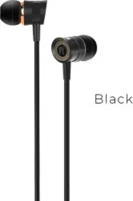 Hoco M37 fülbe helyezhető audio fülhallgató, sztereó, 3, 5 mm-es jack, mikrofon, 1, 2 m, fekete