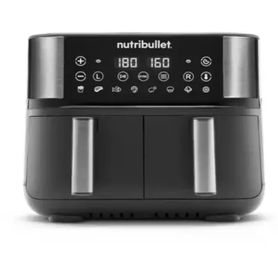 Nutribullet Twin Drawer NBA081B fekete forrólevegős sütő