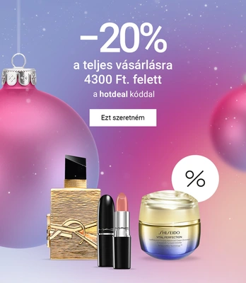 20% kedvezmény a teljes árúakra 4300 Ft felett