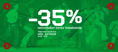 35% kedvezmény egyes termékekre