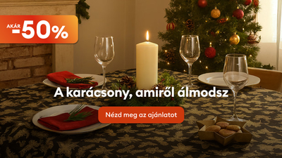 Karácsonyi ajánlatok akár 50% kedvezménnyel