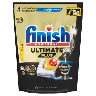 Finish Ultimate Plus All in 1 mosogatógép kapszula, Lemon, 72 db
