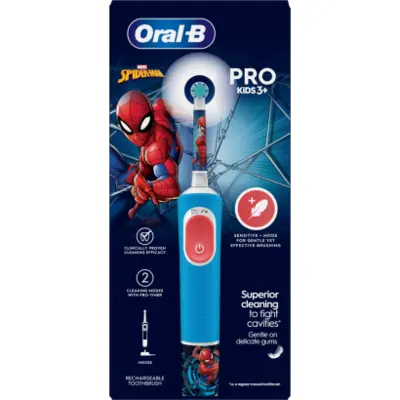 Oral-B Pro Kids Pókember Elektromos Fogkefe Braun Tervezéssel