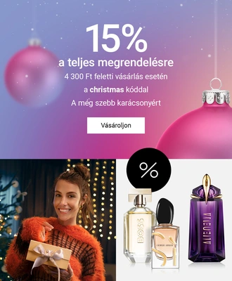15% kedvezmény a teljes árú termékekre 4300 Ft felett