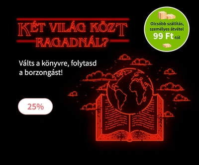 25% kedvezmény horror és thriller könyvekre