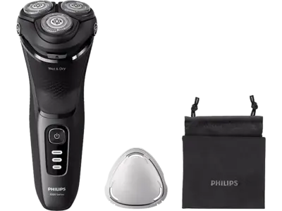 PHILIPS S3244/12 Series 3000 Száraz és nedves elektromos borotva, fekete