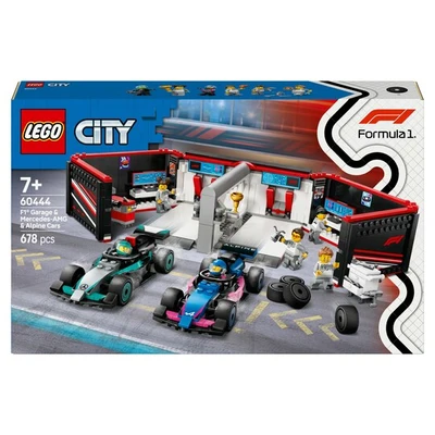 LEGO City 60444 F1-es garázs, Mercedes-AMG és Alpine autók