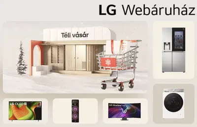 Téli vásár az LG Webáruházban (15% kedvezmény 2 termék vásárlásánál)