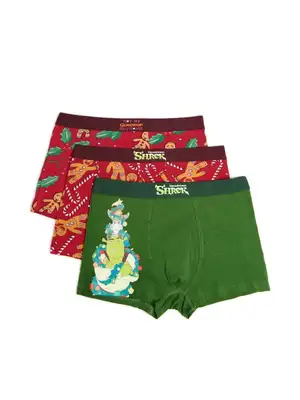 3 karácsonyi boxer Shrek (658FY-34X)