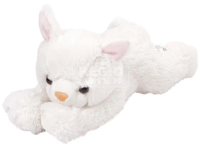 Cica plüssfigura - fehér, 25 cm