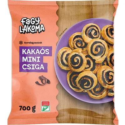 Fagylakoma kakaós mini csiga, 700 g