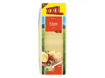 Milbona Szeletelt edámi sajt, 1 kg