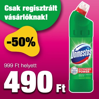 Domestos Extended Power fertőtlenítő hatású folyékony tisztí